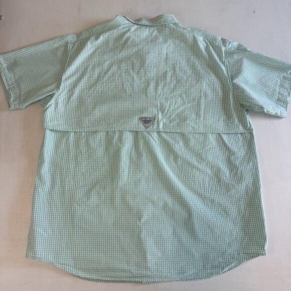 Columbia Shirt Men's XXL PFG Performance Fishing Gear Super Bonehead Plaid Polo - Picture 10 of 11